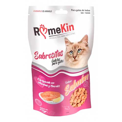 [90742] Galletas Para Gatos Sabrositas Sabor Salmon 75 Gr
