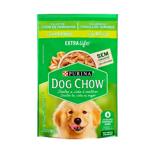 [23997] Purina Dog Chow Sobre De Alimento Para Perros Cachorros Sabor A Pollo 100g