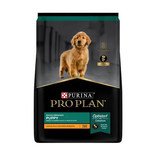 [24016] Perrarina Pro Plan Para Perros Cachorros Razas Medianas Sabor A Pollo 1kg
