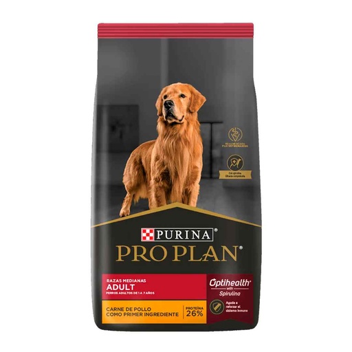 [24020] Perrarina Pro Plan Para Perros Adultos Razas Medianas Sabor A Pollo 3kg