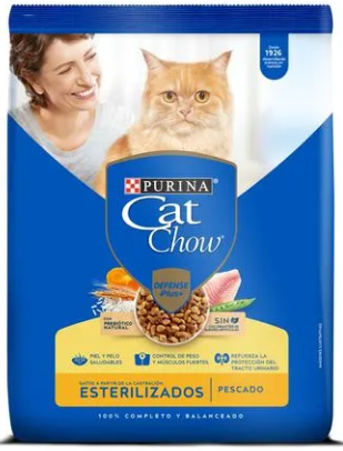 [1742] PURINA CAT CHOW DEFENSE PLUS ALIMENTO PARA GATOS ESTERILIZADOS SABOR A PESCADO 1.50 KG