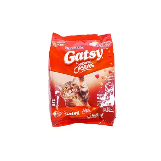[24029] Gatarina Gatsy Para Gatos Sabor A Carne Con Arroz Y Maiz 500g