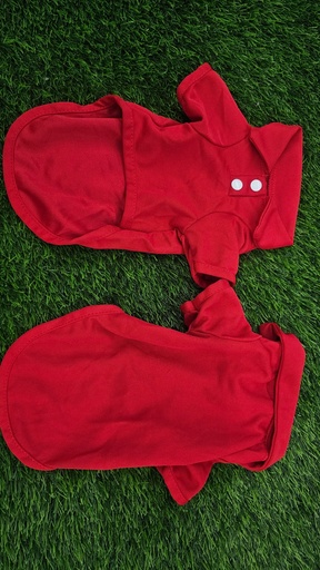 [20330] Camisa Polo Unicolor Rojo Para Mascotas Talla M