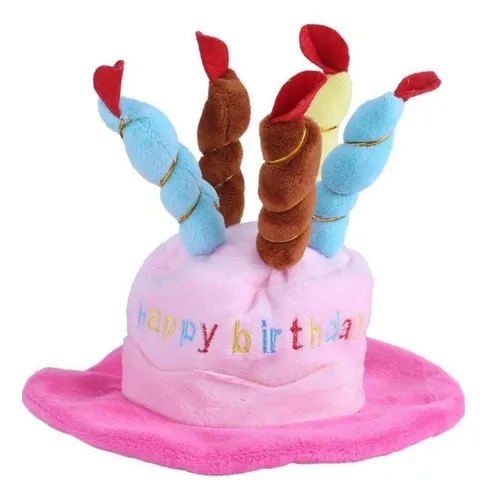[89596] Gorro De Cumpleanos Para Mascotas Rosa