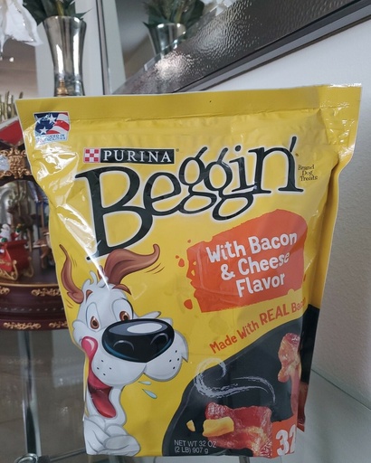 [2071] Purina Beggin Golosinas Para Perros Con Sabor A Queso Tocino Y Carne 32 Oz