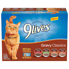 [62448543] 9lives Gravy Classics 48 Can Variety 12 Each 7.48kg