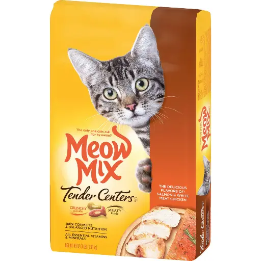 [1276] Meow Mix Tender Centers Salmon AND White Meat Chicken 3lbs - 1.36kg