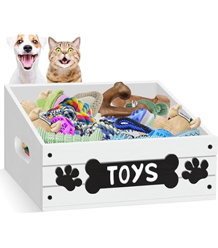 [1313] Caja De Madera Para Guardar Bocadillos Para Perros Y Gatos