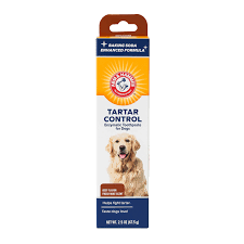 [1319] Arm and Hammer Pets Tartar Control Enzymatic Toothpaste For Dog Puppies Beef 2.5 Oz