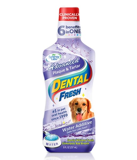 [1323] Dental Fresh Advanced Plaque And Tartar Watee Additive For Dogs, 17 Oz