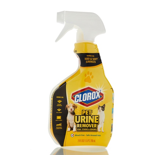 [1324] Clorox Urine Remover - Removedor De Orina Para Manchas Y Olores De Mascotas, 24 Oz