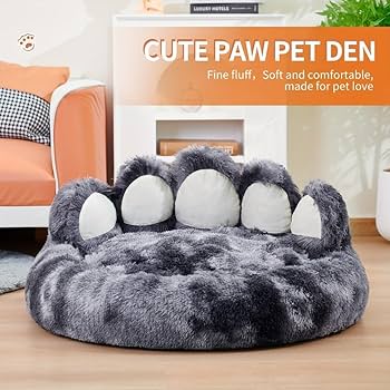 [1608] CAMA PARA MASCOTAS CON DISEÑO DE PATA TALLA XL