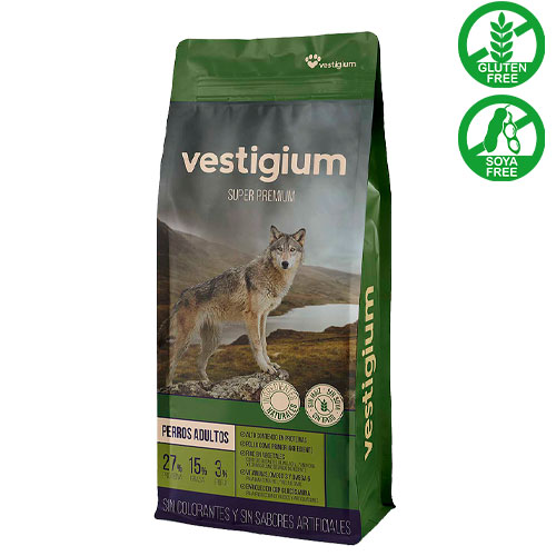 [1610] ALIMENTO SUPER PREMIUM PARA PERROS ADULTOS VESTIGIUM 4 KG