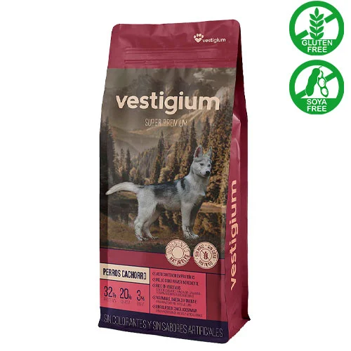 [1612] ALIMENTO SUPER PREMIUM PARA PERROS CACHORROS VESTIGIUM 4 KG