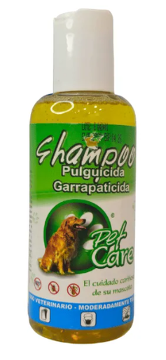 [1614] PET CARE CHAMPU PLAGUICIDA GARRAPATICIDA PARA PERROS 240ML 