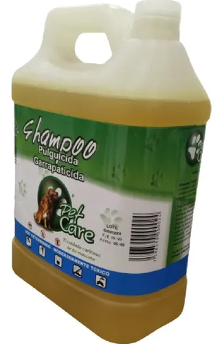 [1615] PET CARE CHAMPU PLAGUICIDA GARRAPATICIDA PARA PERROS 2 LITROS 