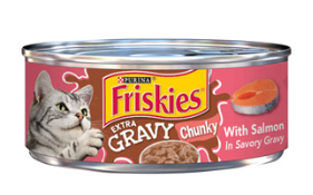 [18068] PURINA FRISKIES EXTRA GRAVY CHUNKY WITH SALMON 156 gr.