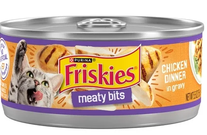 [18069] PURINA FRISKIES MEATY BITS CHICKEN DINNER IN GRAVY 156 gr. 