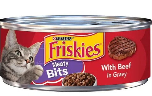[18070] PURINA FRISKIES MEATY BITS BEEF IN GRAVY 156 gr. 