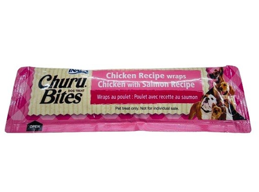 [1871] Churu Bites For Dog Chicken Recipe Wraps Chicken With Salmon 12gr