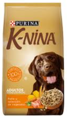 [1734] PURINA K-NINA ALIMENTO PARA PERROS ADULTOS SABOR A POLLO Y  SELECCION DE VEGETALES 4KG   