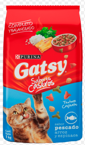 [1738] GATSY ALIMENTO PARA GATOS ADULTOS SABOR A PESCADO ARROZ Y ESPINACA 8KGS   