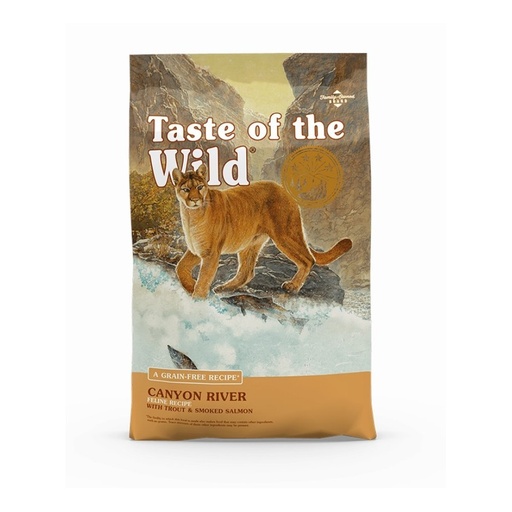 [1787] TASTE OF THE WILD CANYIN RIVER ALIMENTO SECO PARA  GATOS CON TRUCHA Y SALMON 14LBS-6,35KG
