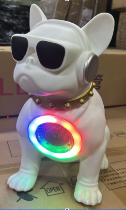 [1973] ALTAVOZ BLUETOOTH EN FORMA DE BULLDOGCH-M59 BLANCO